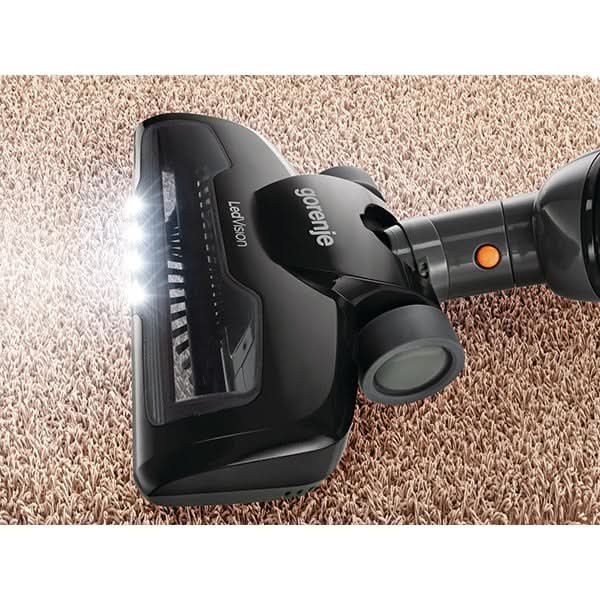 Aspirator vertical GORENJE Freestyle SVC144FBK, 0.6l, 14.4V, autonomie max 38 min, iluminare LED, negru WALTI