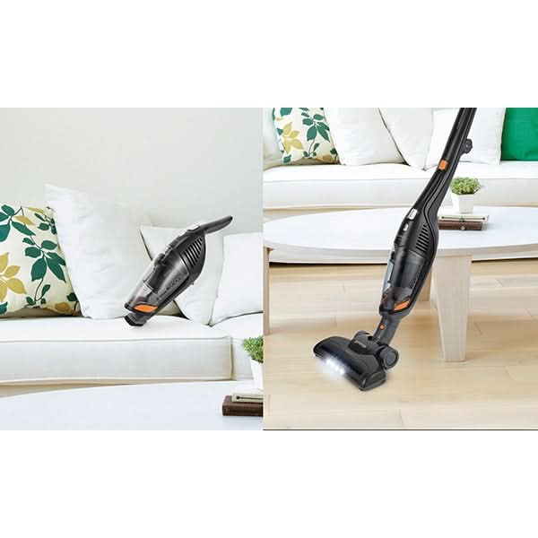 Aspirator vertical GORENJE Freestyle SVC144FBK, 0.6l, 14.4V, autonomie max 38 min, iluminare LED, negru WALTI
