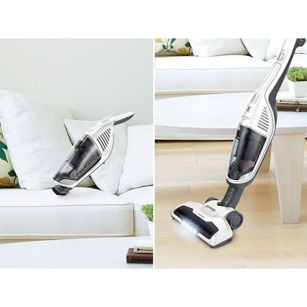 Aspirator vertical GORENJE Freestyle SVC180FW, 0.6l, 18V, autonomie max 45 min, iluminare LED, alb-gri inchis WALTI