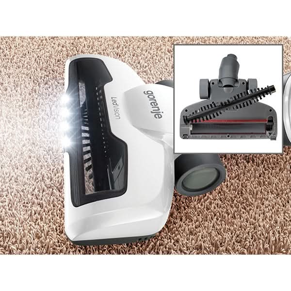 Aspirator vertical GORENJE Freestyle SVC180FW, 0.6l, 18V, autonomie max 45 min, iluminare LED, alb-gri inchis WALTI