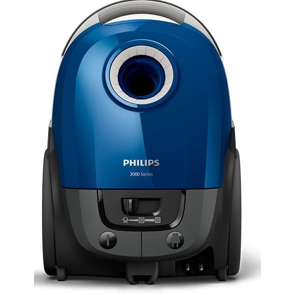 Aspirator cu sac PHILIPS Series 3000 XD3110/09, 3l, 650W, 79 dB, albastru-negru WALTI