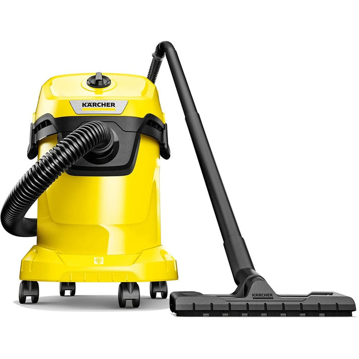 Aspirator cu sac KARCHER WD 3 V-17/4/20, 17l, 1000W, 75dB, galben-negru WALTI