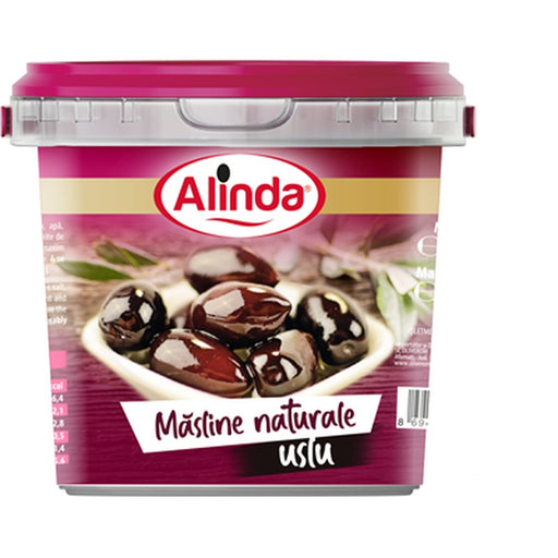 Alinda Masline Naturale Uslu in Saramura Calibrul 280 - 320 350 g - WALTI WALTI