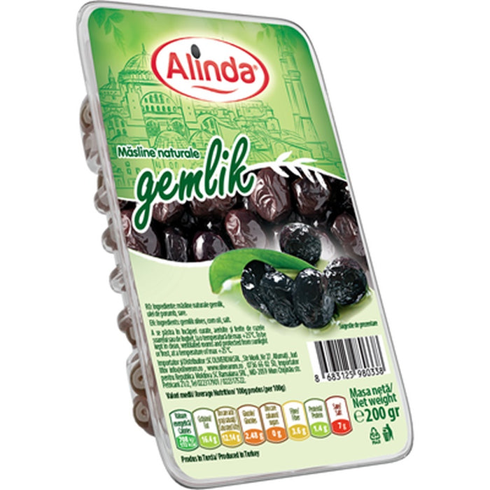 Alinda Masline Negre Gemlik Calibrul 180 -200 200 g - WALTI WALTI