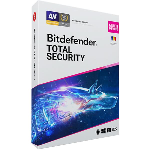 Antivirus BITDEFENDER Total Security, 1 an, 3 PC, Retail WALTI