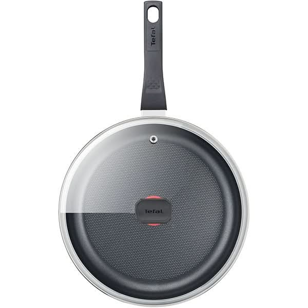 Cratita cu capac TEFAL Simply Clean B5673253, 3.5l, 24cm, aluminiu, negru WALTI