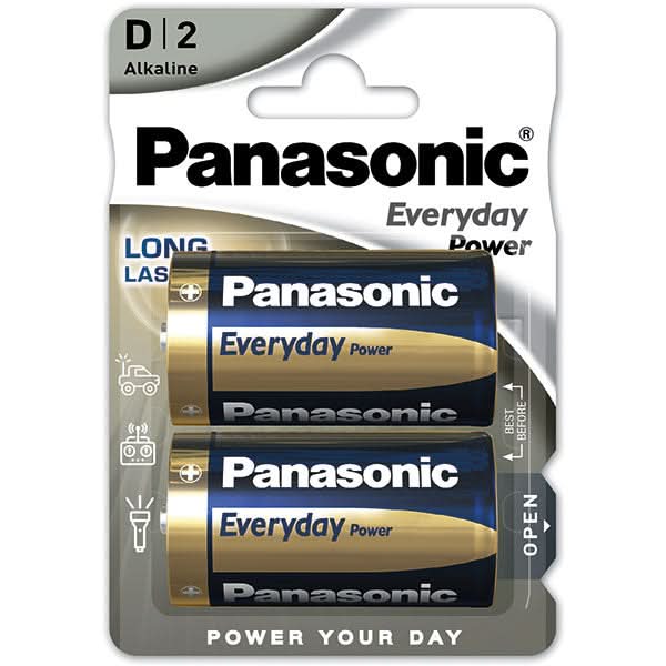 Baterii PANASONIC Everyday Power LR20/D, 2 bucati WALTI