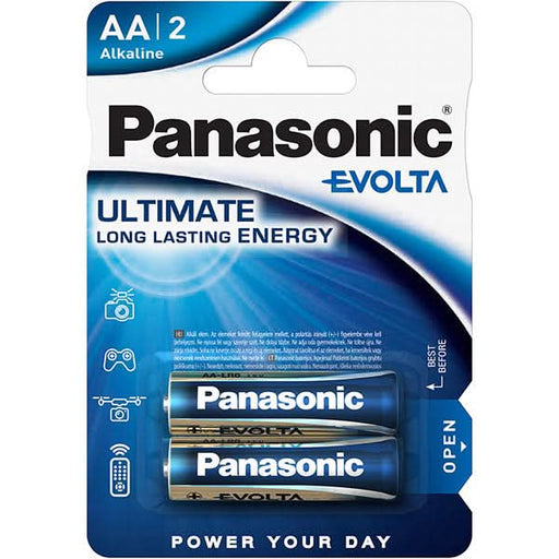 Baterii PANASONIC Evolta Alkaline LR6/AA, 2 bucati - WALTI WALTI