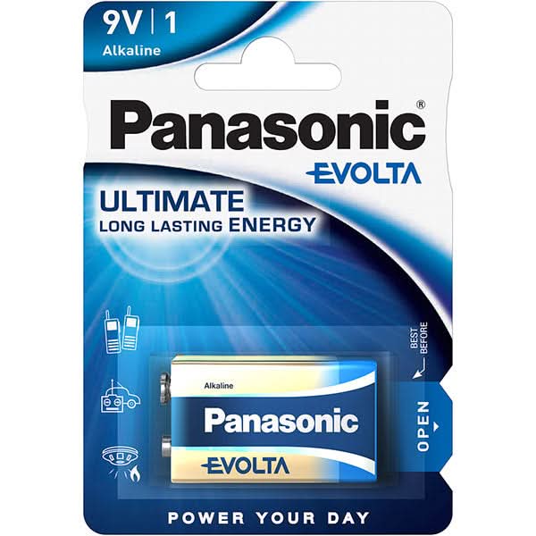 Baterie PANASONIC Evolta Alkaline 6LR61/9V WALTI
