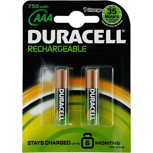 Acumulatori DURACELL AAAK2, R3, 750mAh, ACCAAA750B2, 2 bucati WALTI