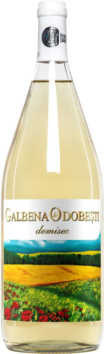 BECIUL DOMNESC GALBENA ODOBESTI Vin Alb Demisec SGR 0,75 L - WALTI WALTI