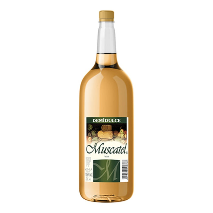 BECIUL DOMNESC Muscatel Vin Alb Demidulce SGR 2 L - WALTI WALTI
