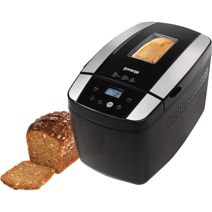 Masina de copt paine GORENJE BM1210BK, 1.2kg, 12 programe, 800W, negru-argintiu WALTI