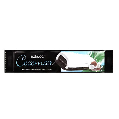 BONUCCI Cocomar Prajitura cu Crema de Cacao si Glazura de Bezea si Cocos 35 g - WALTI WALTI