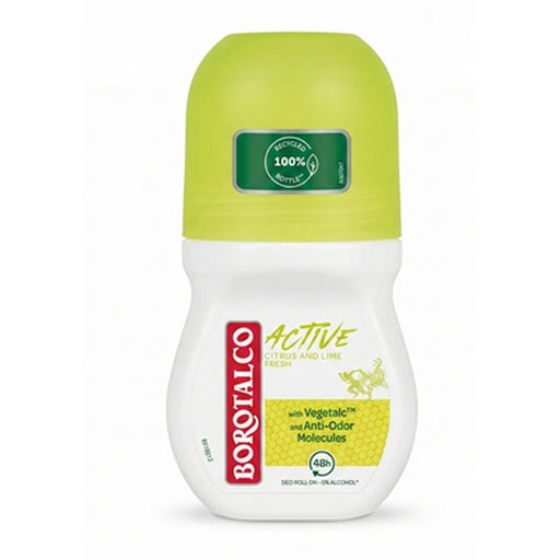 BOROTALCO Deodorant Roll On Active Citrus & Lime 50 ml - WALTI WALTI