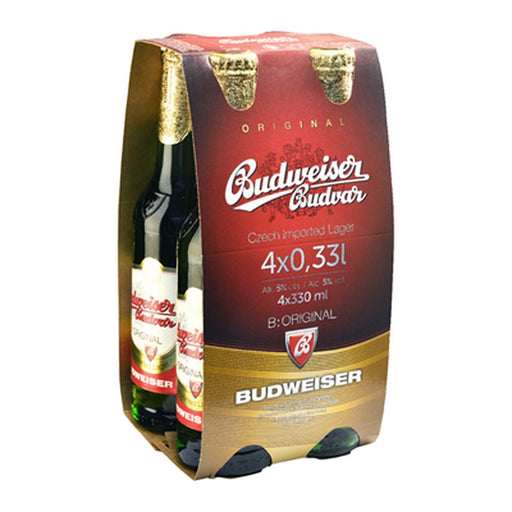BUDWEISER BUDVAR Bere SGR 4 x 0,33 L - WALTI WALTI