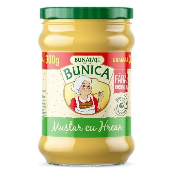 BUNICA Mustar cu Hrean 300 g - WALTI WALTI
