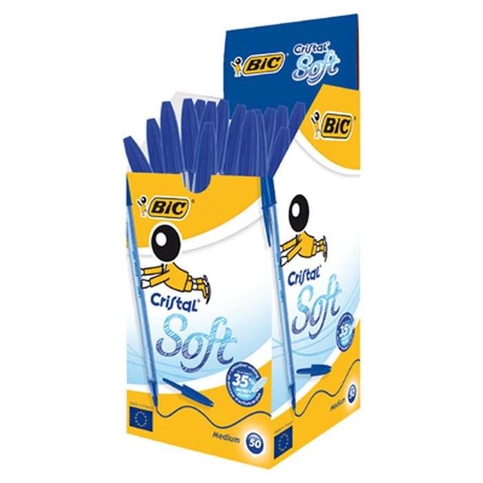 BiC Cristal Soft Pix Albastru - WALTI WALTI