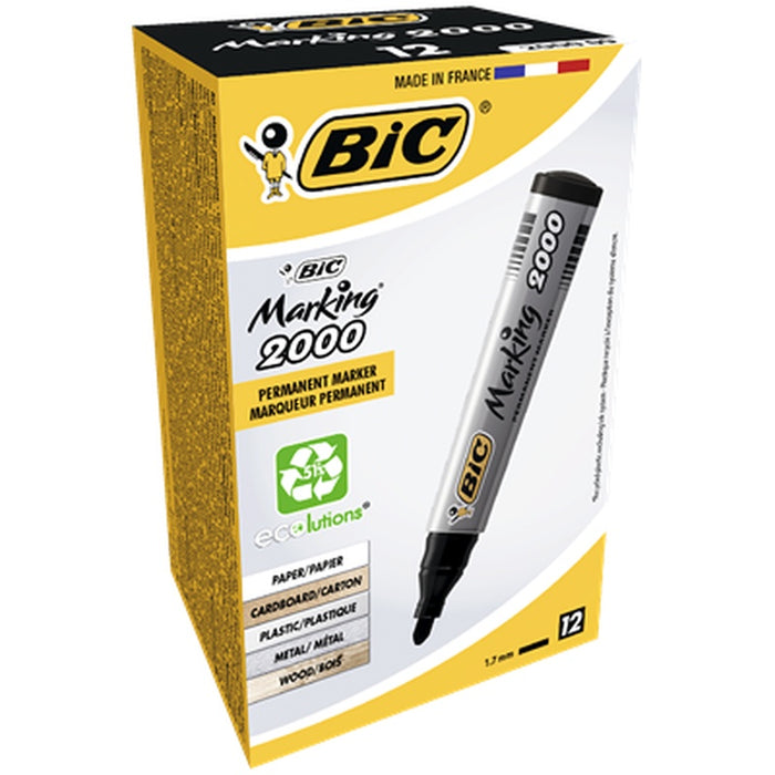 BiC Marker 2000 Negru cu Varf Rotund - WALTI WALTI