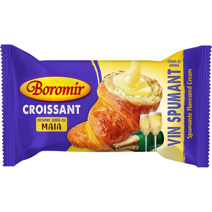 Boromir Croissant cu Crema cu Aroma de Vin Spumant 60 g - WALTI WALTI