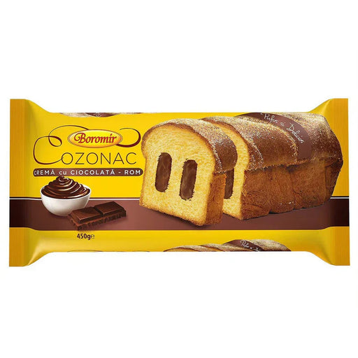 Boromir Cozonac Crema Ciocolata & Rom 450 g - WALTI WALTI