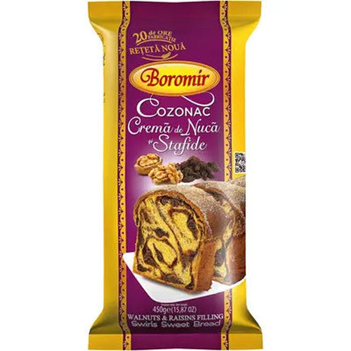 Boromir Cozonac cu Nuca si Stafide 450 g - WALTI WALTI