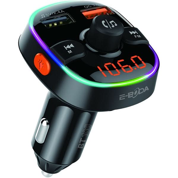 Modulator FM E-BODA BT 100, Bluetooth, USB, negru WALTI