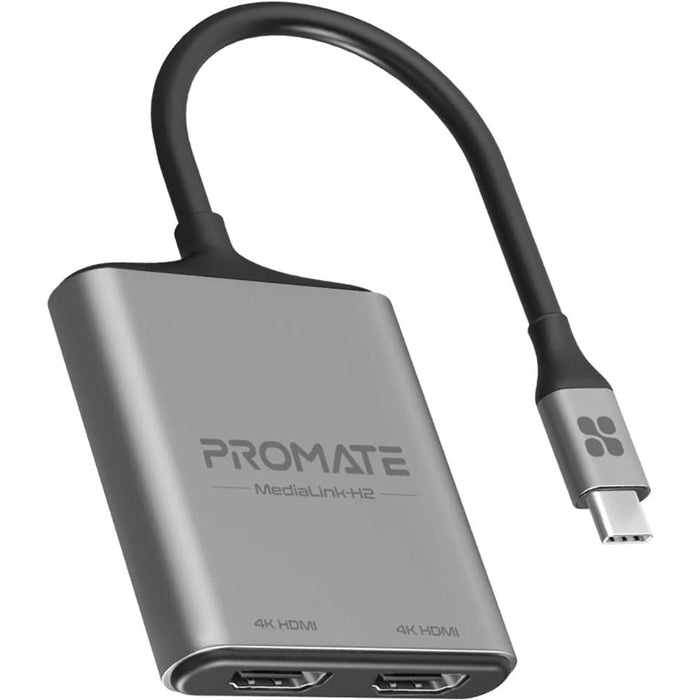 Adaptor USB-C la HDMI PROMATE MediaLink-H2, gri - WALTI WALTI