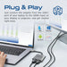 Adaptor USB-C la HDMI PROMATE MediaLink-H2, gri - WALTI WALTI