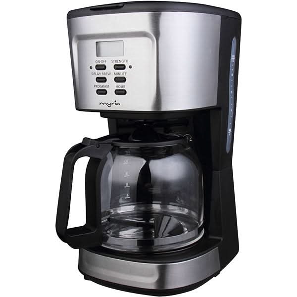 Cafetiera MYRIA MY4442, 1.5l, 900W, 12 cesti, argintiu-negru WALTI