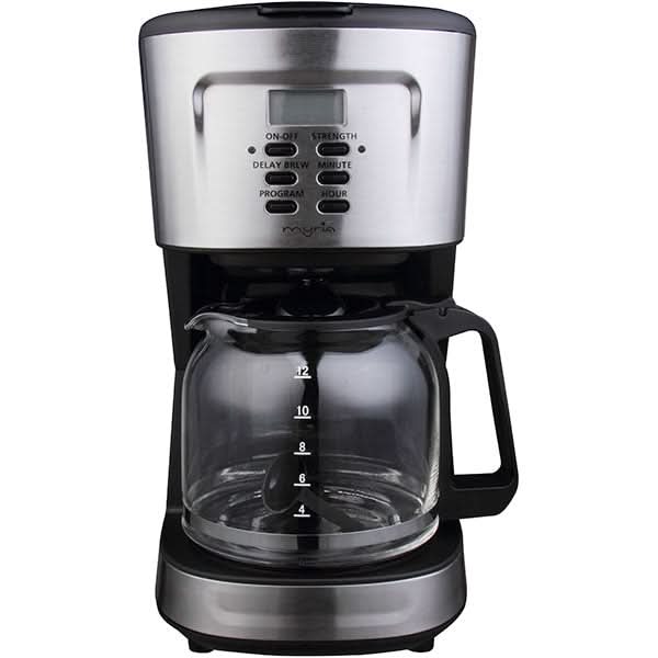 Cafetiera MYRIA MY4442, 1.5l, 900W, 12 cesti, argintiu-negru WALTI