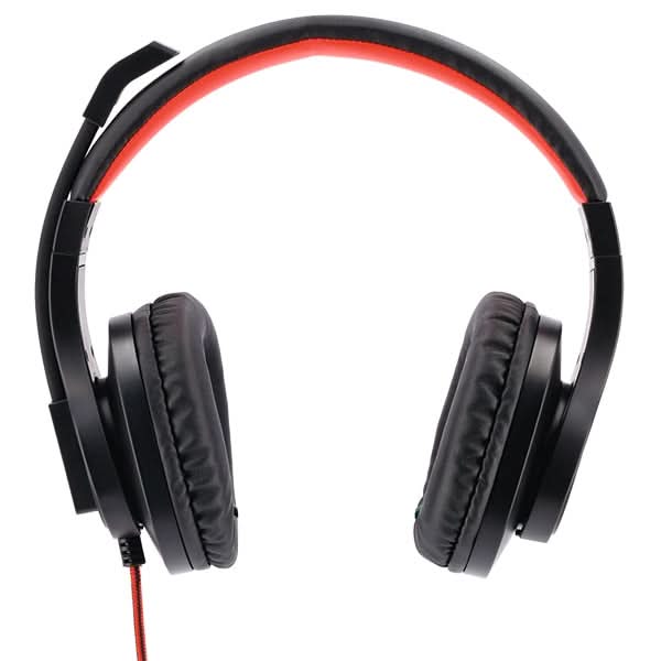 Casti PC HAMA PC-Office HS-USB400, USB, negru-rosu WALTI