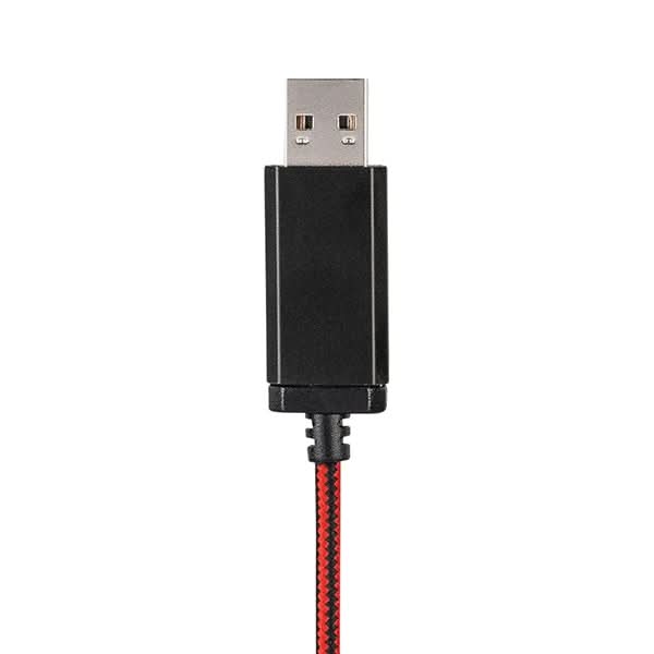 Casti PC HAMA PC-Office HS-USB400, USB, negru-rosu WALTI
