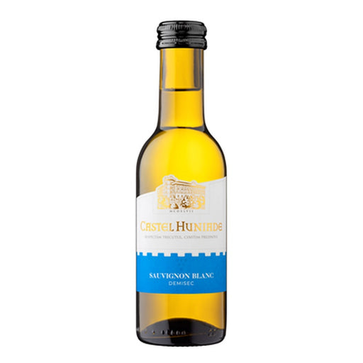 CASTEL HUNIADE Sauvignon Blanc Vin Alb Demisec SGR 0,187 L - WALTI WALTI