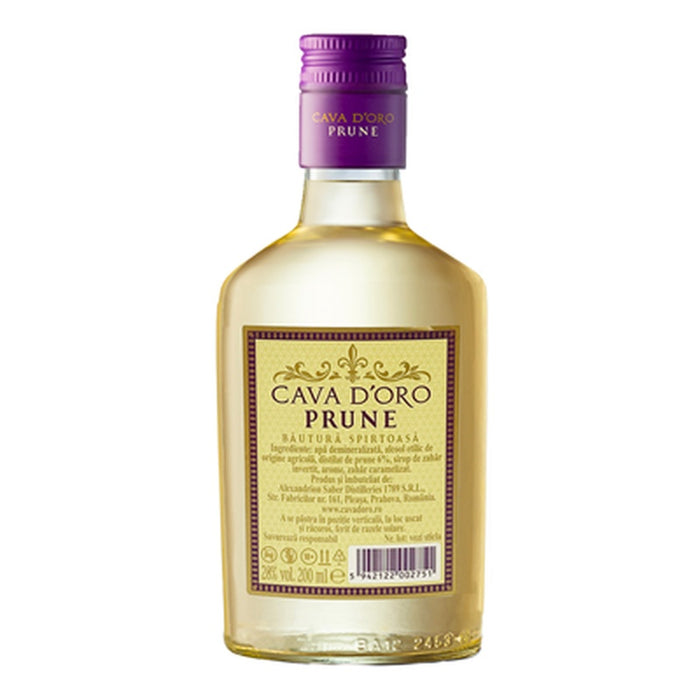 CAVA D'ORO Bautura Spirtoasa Prune 28% SGR 0,2 L - WALTI WALTI