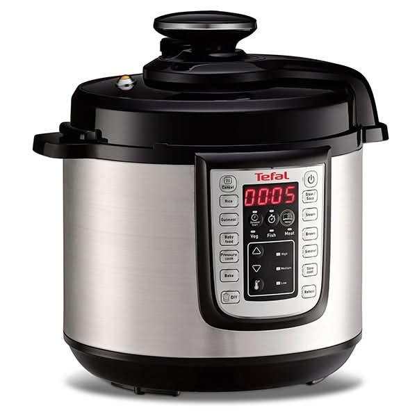 Oala sub presiune electrica TEFAL One Pot CY505E30, 5.8l, 1200W, 25 programe, argintiu-negru - WALTI WALTI