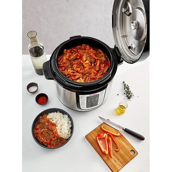 Oala sub presiune electrica TEFAL One Pot CY505E30, 5.8l, 1200W, 25 programe, argintiu-negru - WALTI WALTI