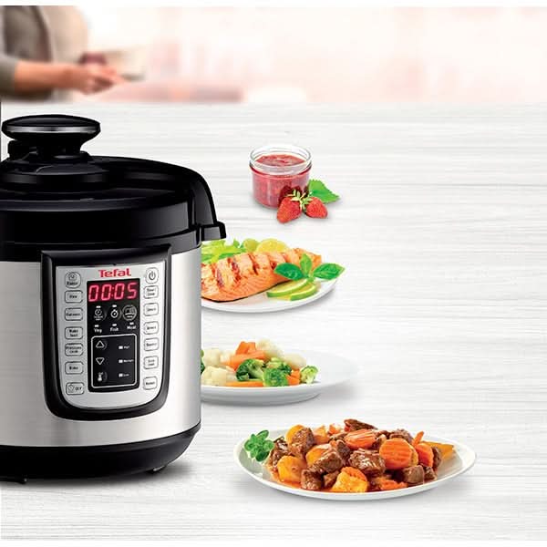 Oala sub presiune electrica TEFAL One Pot CY505E30, 5.8l, 1200W, 25 programe, argintiu-negru - WALTI WALTI