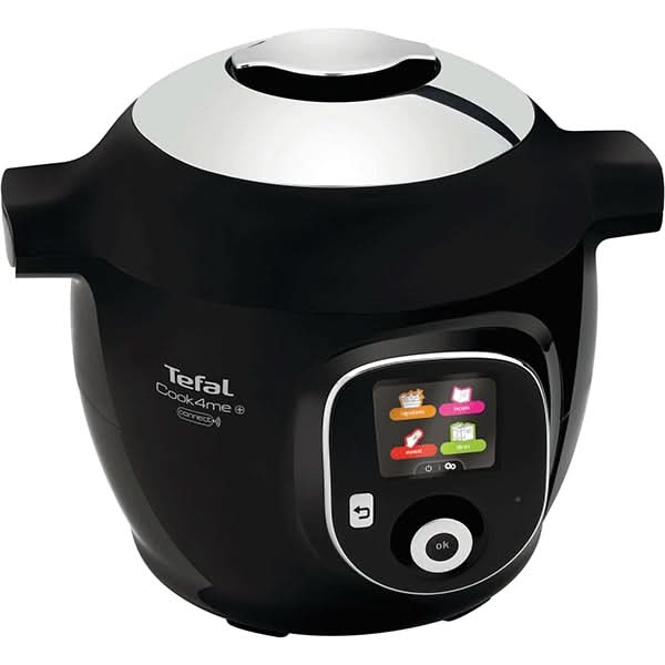 Multicooker TEFAL Cook4Me+ Connect CY855830, 6l, 1600W, 6 programe, negru-argintiu WALTI