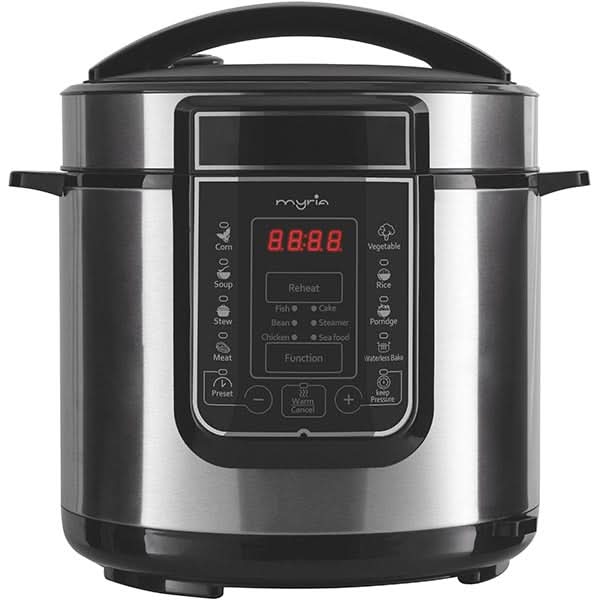 Multicooker MYRIA MY4450, 6l, 1000W, 14 programe, argintiu-negru WALTI
