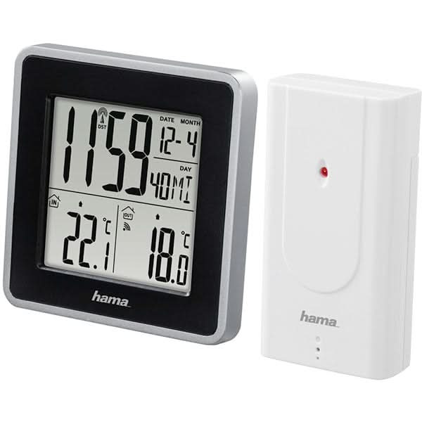Statie meteo HAMA EWS Intro cu radio si alarma, alb WALTI