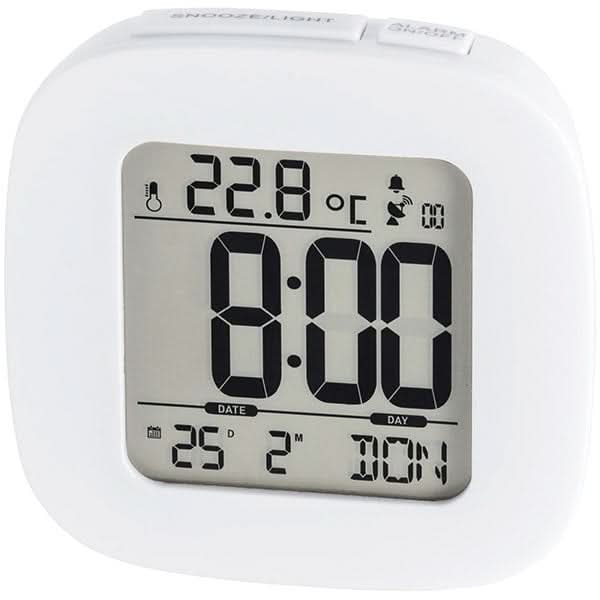 Ceas cu alarma HAMA RC 45, DCF radio, alb WALTI