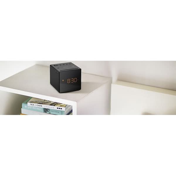 Radio cu ceas SONY ICF-C1B, FM, negru WALTI