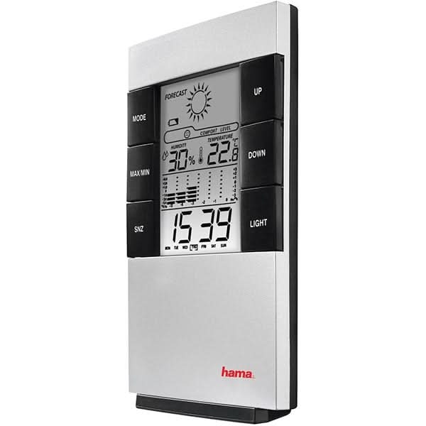 Statie meteo HAMA TH200, Termometru, Higrometru, argintiu-negru WALTI