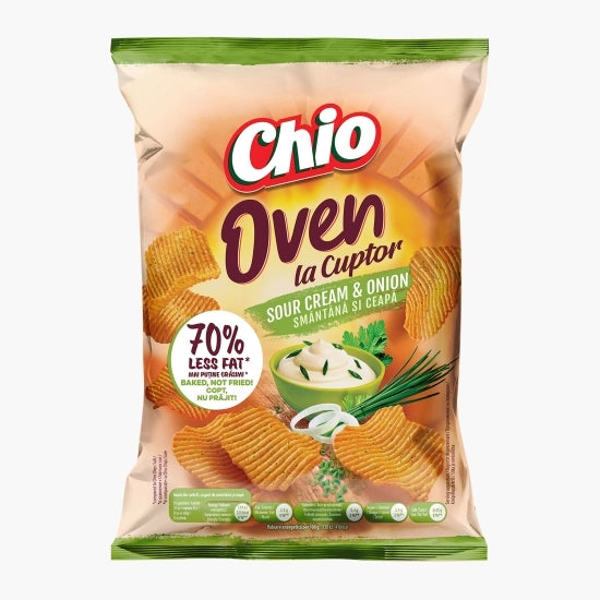 CHIO Oven Chips Cartofi Smantana si Ceapa 100 g - WALTI WALTI