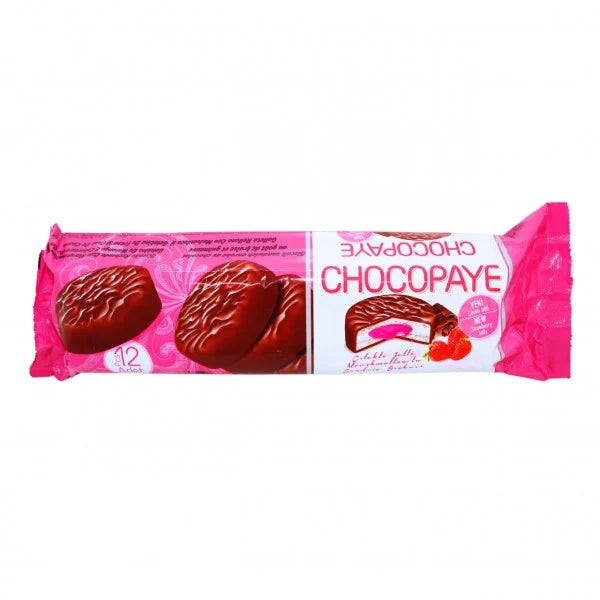 CHOCO PAYE Biscuiti cu Cacao si Jeleu de Capsuni 216 g - WALTI WALTI