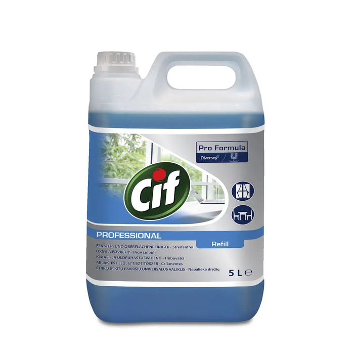 CIF PROFESSIONAL Detergent Geamuri si Suprafete 5 L - WALTI WALTI