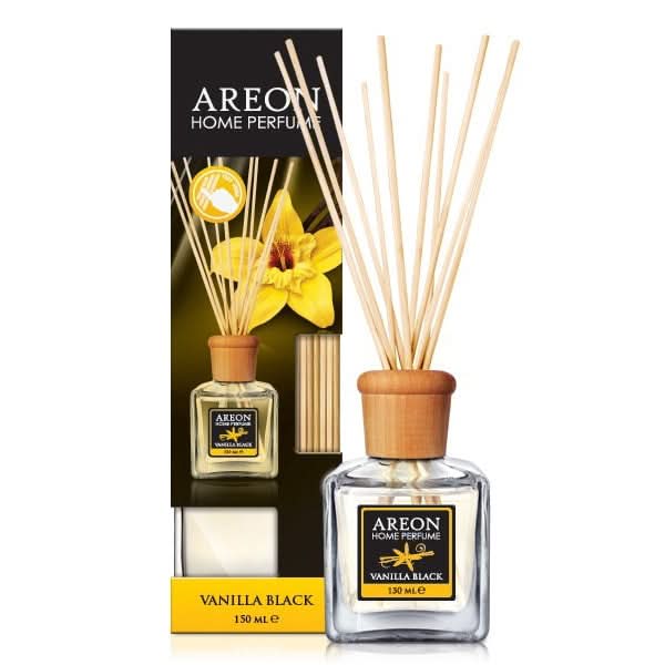Odorizant cu betisoare AREON Home Perfume Vanilla Black, 150ml WALTI