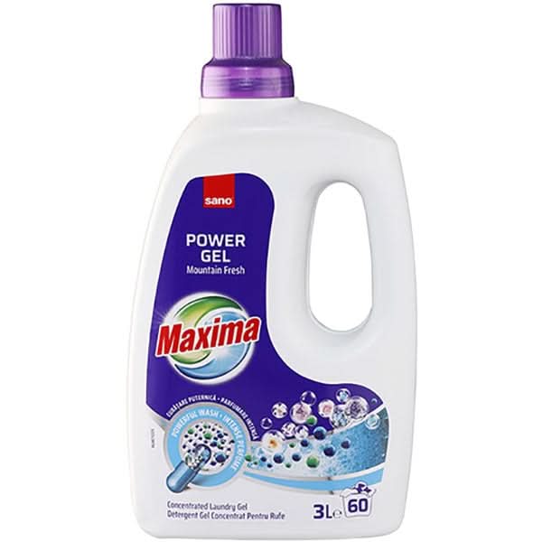 Detergent lichid SANO Maxima Mountain Fresh, 3 l, 60 spalari WALTI