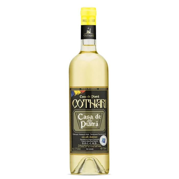 COTNARI CASA DE PIATRA Vin Alb Demisec SGR 0,75 L - WALTI WALTI